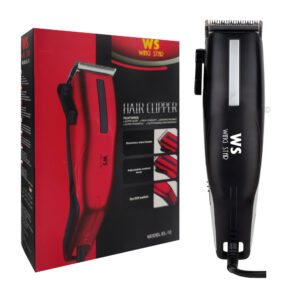 Máquina cortadora alámbrica wing star + tijeras, peine y 4 peinetas intercambiables para el cabello / el-12