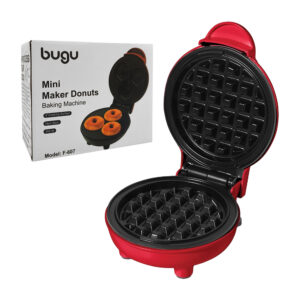 Mini wafflera con forma de corazón, cuadrada o redonda para donas / f-607