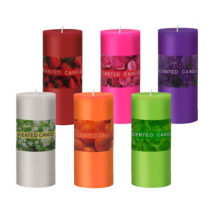 Vela aromática de cera, 9.8cm, variedad de aromas / scented candle / f4252