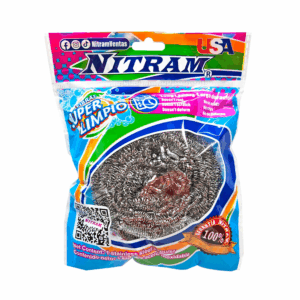 Fibra metálica de acero inoxidable para limpieza / nitram