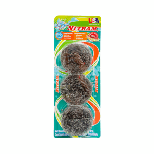 Blister de fibras grandes, metálicas, de acero inoxidable para limpieza / nitram