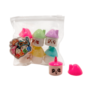 Paquete con 6 mini marcatextos de colores con diseño de casita, variedad de colores / jd-830 / fp-0116