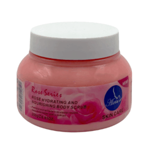 Crema hidratante con extracto de rosas para el cuidado de piel, usos varios