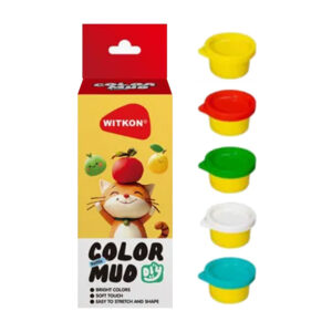 Paquete con 5 masitas plastilina moldeable witkon de diversos colores / color mud / gpm-10857