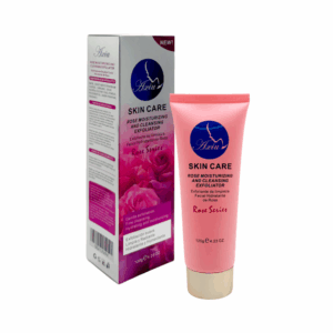 Crema exfoliante con extracto de rosas para limpieza e hidratación de la piel