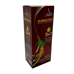 1pza Shampoo mediano con extracto de plantas y tinte castaño, variedad de usos / 500ml / bubble dye / axiu