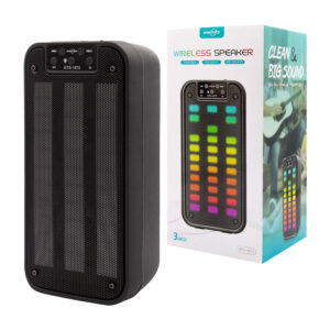 Bocina bluetooth greatnice de 3x2 pulgadas con radio fm, puerto usb-tf y luces rgb / gts-1872