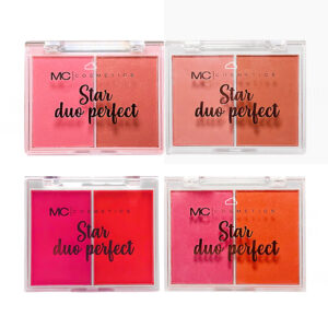 Paleta duo de rubor con 2 tonalidades mc cosmetics, 12.6gr, variedad de tonos / star duo perfect / hb101811