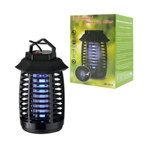 Lámpara eléctrica mata mosquitos colgante de plástico, con luz uv, diseño hexagonal y asa / hk-1217 / electronical mosquito killer