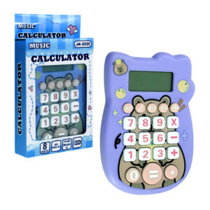 Calculadora pequeña básica con sonido, teclas suaves, con diseño y forma de capibara, variedad de colores y estampados / jm-202e / 25mk-c-52 / c52 / music calculator