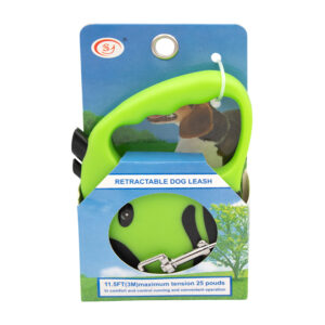Correa retráctil para mascota, de 11.5ft / 3m de largo, diseño ergonómico, botones de bloqueo y desbloqueo + gancho metálico / jr1817 / retractable dog leash