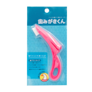 1pza Cepillo dental para mascotas con orificio para dedo, con diseño ergonómico y cuerpo de plástico, variedad de colores / cd-pk026 / 2326