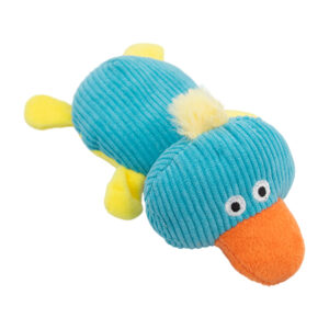 1pza Juguete de peluche en forma de pato, con cuerpo de tela y sonido chillón, variedad de usos / lucy mascotas / 2561