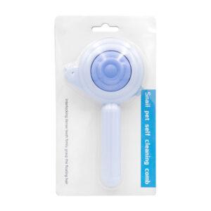 1pza Cepillo para pelo de mascota, con cuerpo de plástico, diseño de caracol y botón para quitar pelo, variedad de colores / snail pet / 2566