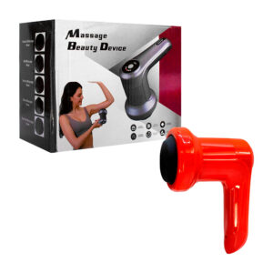 Pistola masajeadora eléctrica recargable, portátil, de 6 velocidades con indicador de luz, 5 cabezales intercambiables, 5v, 1200mAh, variedad de colores / jz1027 / massage beauty device