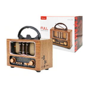 Radio pequeño compacto con diseño vintage, conexión a fm, am, sw, entrada uf, usb, recargable, variedad de colores / ktf-2015