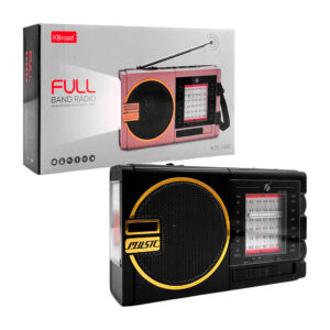 Radio solar bluetooth kbroad con estación am-fm, puerto usb-tf, lámpara y diseño vintage, variedad de colores / full band radio / ktf-1490