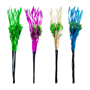 1pza Ramo grande con flores de neem artificiales, varas de madera y detalles de madera, para decoración en jarrón y medida de 1.50m, variedad de colores / l126-228bc