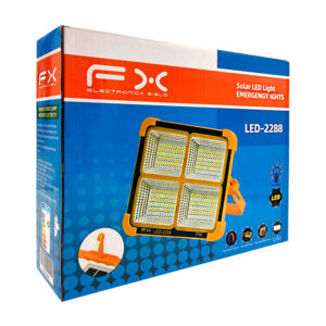 Lámpara reflector solar de emergencia con gancho y soporte, 210x170mm, ip66