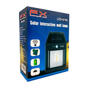 Lámpara solar de pared fx con luz cálida y 3 modos de luz / 8799