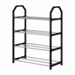 Organizador zapatero shoe rack de 4 niveles con varillas de acero / fashion new simple assembly shoe rack / lu1201