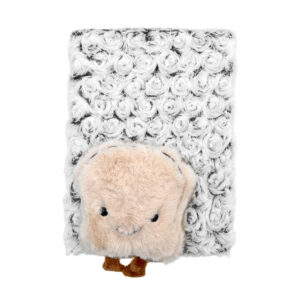 Cuaderno afelpado con peluche de rebanada de pan, colores surtidos / m-0038