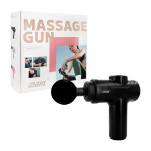 Pistola masajeadora eléctrica recargable, portátil, con 4 cabezales diferentes, 24w, 1800mAh / mini-8211 / massage gun / mdhl