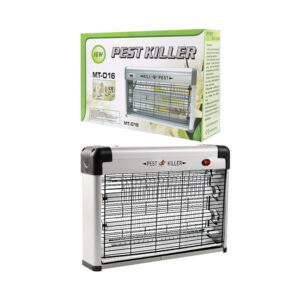 Lámpara - rejilla eléctrica rectangular mata mosquitos con 2 esquinas redondeadas, 16w / mt-016 / pest killer