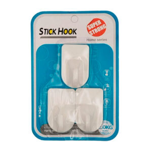 Blíster con 3 ganchos adhesivos multifuncionales / stick hook