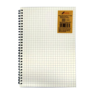 Cuaderno transparente de espiral de cuadros medianos / nb5-002-2