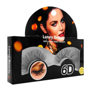 Paquete pequeño con 2 pestañas postizas, adhesivas, realistas, variedad de usos / 6d / laney beauty / eyelash 019