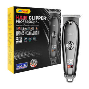 Maquina cortadora inalámbrica andowl con 3 peinetas intercambiables para el pelo / hair clipper / q-lf714