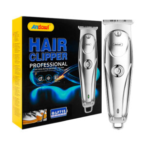 Máquina cortadora inalámbrica andowl con 3 peinetas intercambiables para el pelo / hair clipper / q-lf715