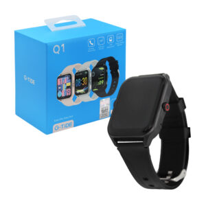 Reloj smartwatch g-tide con pantalla cuadrada, 2 correas de plástico intercambiables, variedad de colores / q1