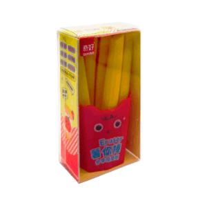 Set de 6 borradores alargados con forma de papas fritas / qh-8622 / eraser