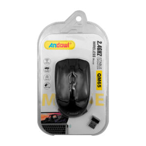 Mouse óptico inalámbrico andowl con adaptador usb, 2.4ghz / stable operation / qm65