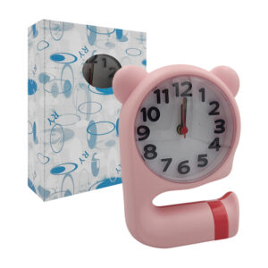 Reloj despertador con orejas de oso para escritorio, variedad de colores / ry601