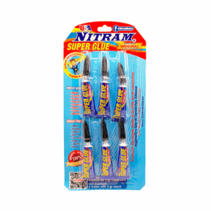 Blister con 6 mini superpegamentos líquidos, variedad de usos / nitram