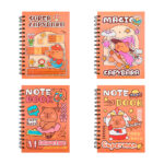 Libreta de pasta dura, doble espiral y estampado de capibara, variedad de modelos / note book / sh-a5110
