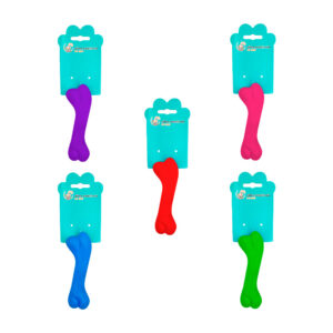 Mordedera de plástico con forma de hueso, 12cm, colores surtidos / spm-06187