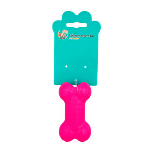 Mordedera chica con forma de hueso con texturas, colores surtidos / spm-06214