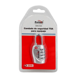 Candado de seguridad TSA para equipaje con combinación numérica de 4 dígitos, seguridad media / ts60 / ts601