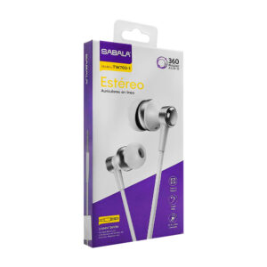 Audífono alámbrico, 3.5mm con almohadillas, variedad de colores / tw-703-1