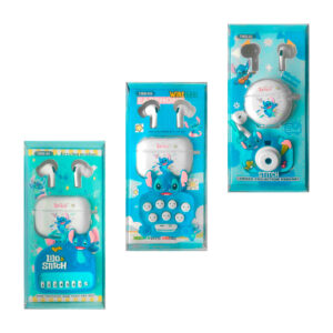 Audífonos inalambricos con estuche y funda decorativa transparente + mini proyector o consola, variedad de modelos / tws-03 / tws-04 / tws-k9