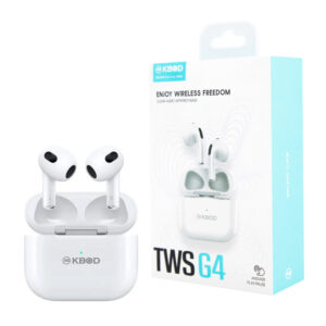 1pza Audífonos inalámbricos tipo earphones con estuche de carga cuadrado, variedad de funciones / kbod / twsg4 / kb-tws-g4