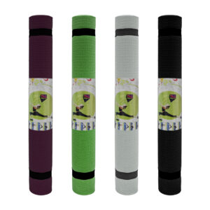 Tapete para yoga, elásticos sujetadores, 90 cm de ancho, variedad de colores