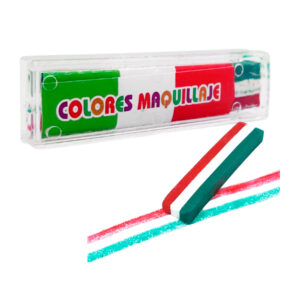 1pza Mini crayón / gis tricolor facial, para celebración, variedad de usos / colores maquillaje / v1104