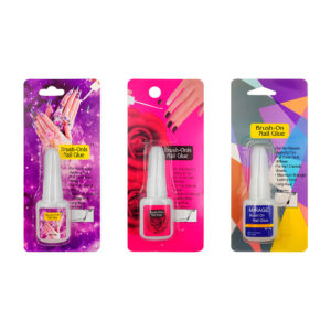 1pza Mini pegamento líquido para uñas con pincel, variedad de modelos / 10g / brush-onls