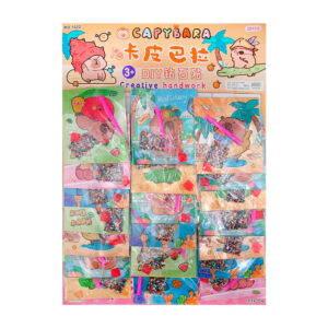 Planilla grande con 20 dibujos interactivos de capibara, armables, variedad de modelos / capybara / hq-1232