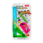 Juego de geometría 6 piezas + puntas de repuesto, color surtido / cz78-011